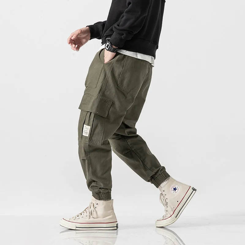 American Vintage Cargo Pants ins All-Matching Long Trendy Slim-Fit Pants