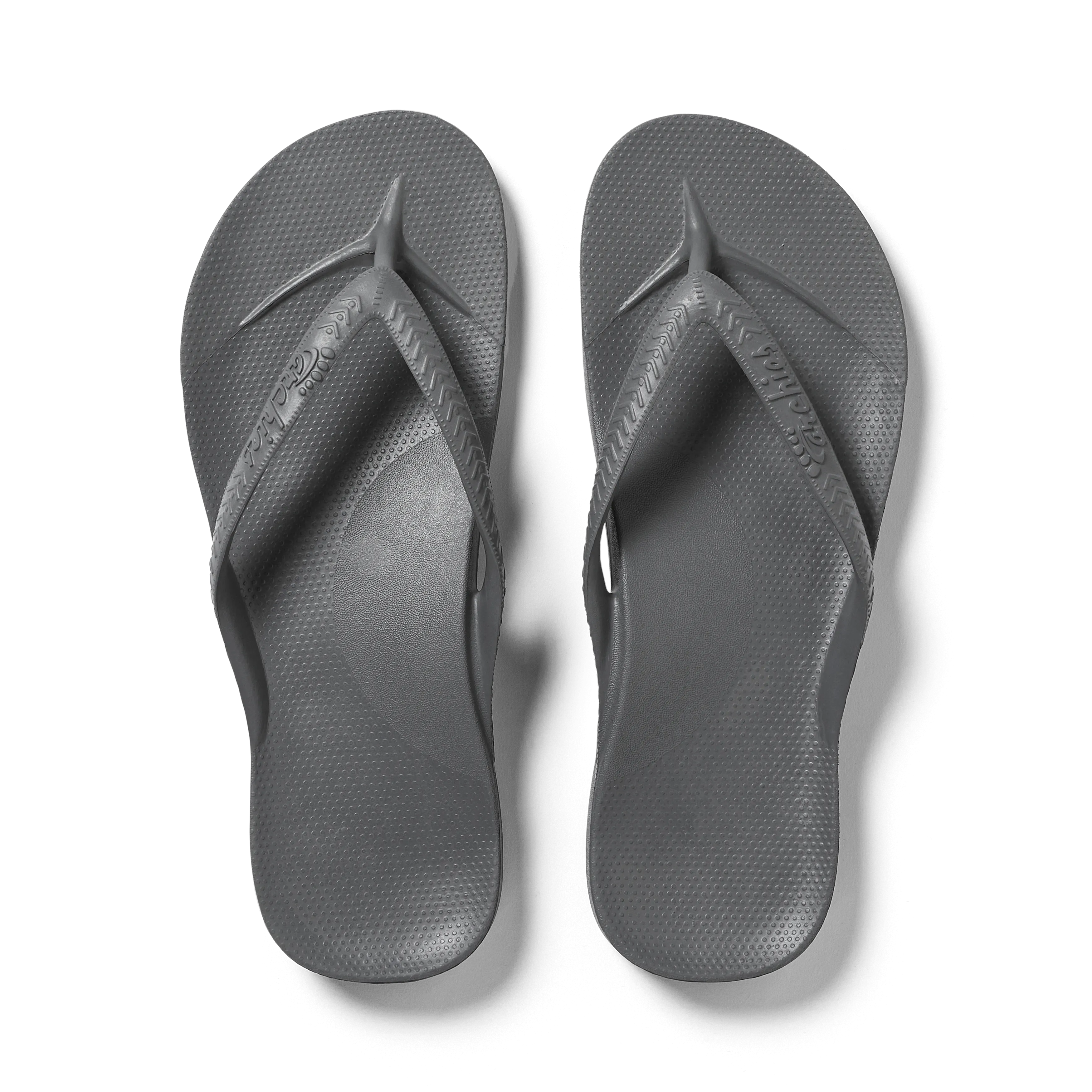 Arch Support Flip Flops - Classic - Charcoal