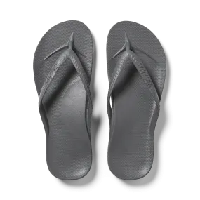 Arch Support Flip Flops - Classic - Charcoal