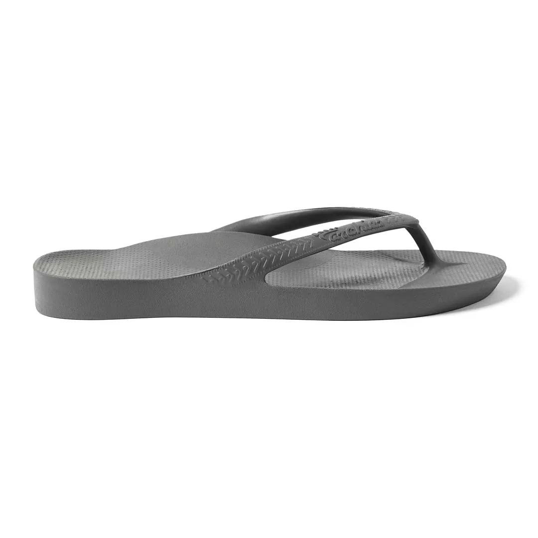 Arch Support Flip Flops - Classic - Charcoal