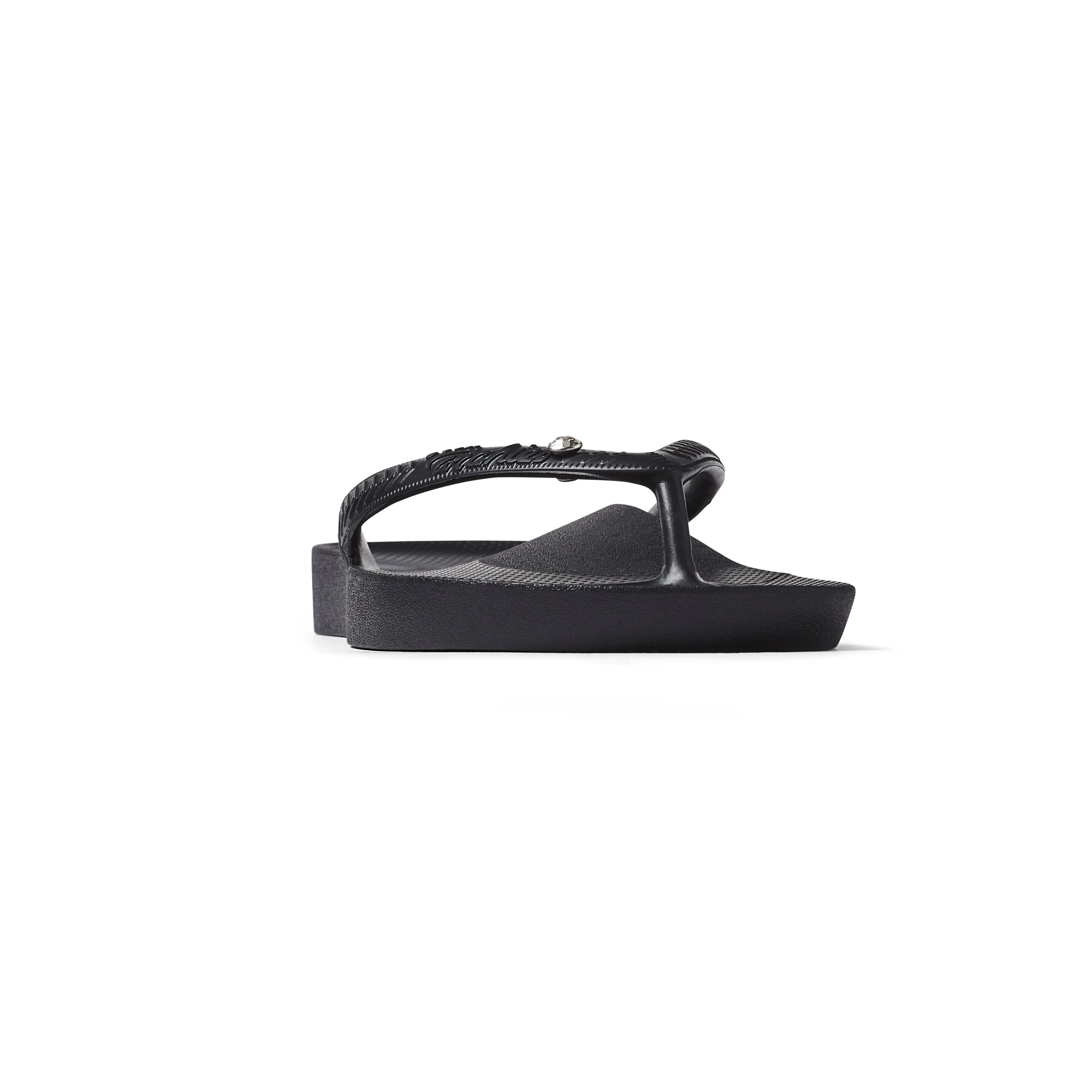 Arch Support Flip Flops - Classic - Crystal Black