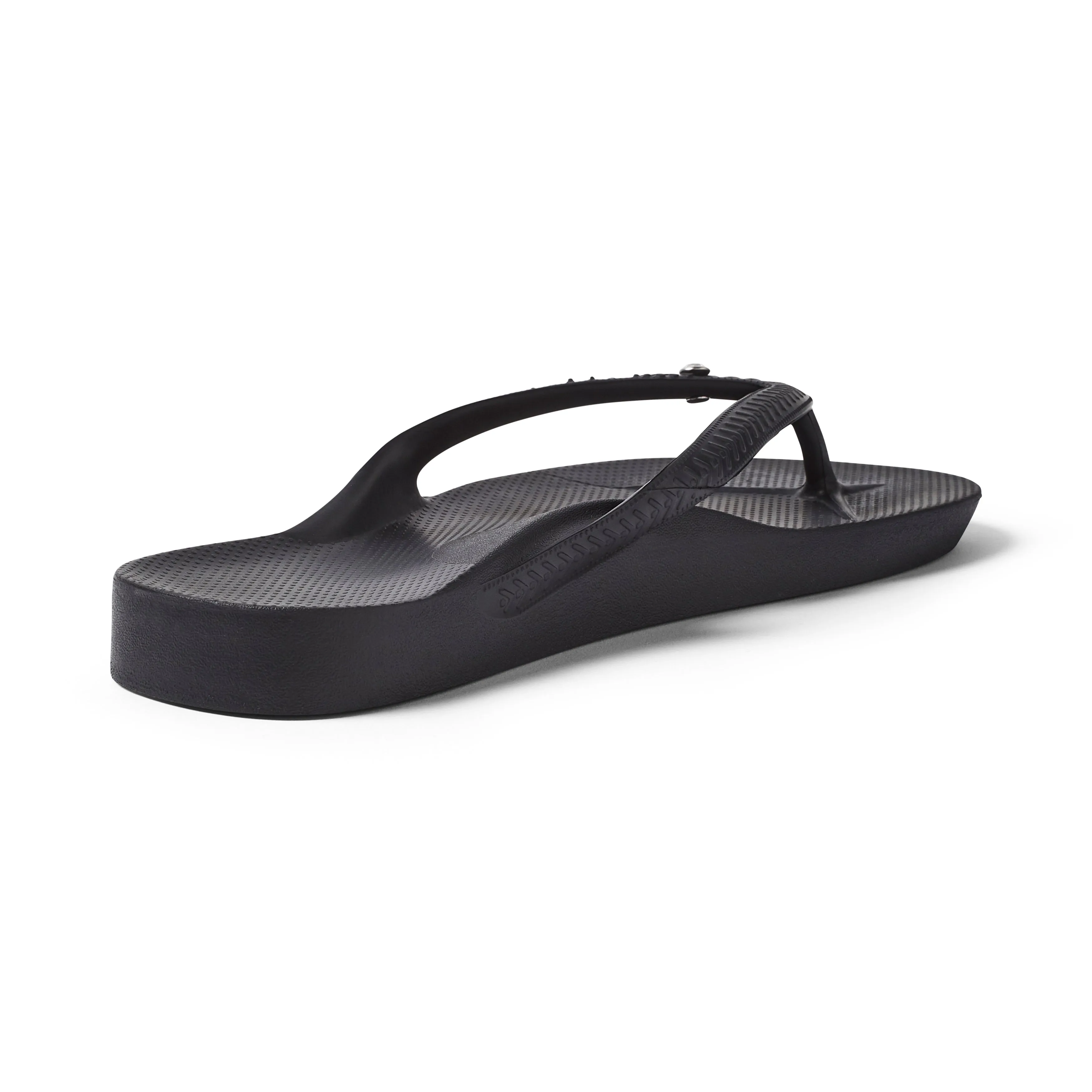 Arch Support Flip Flops - Classic - Crystal Black