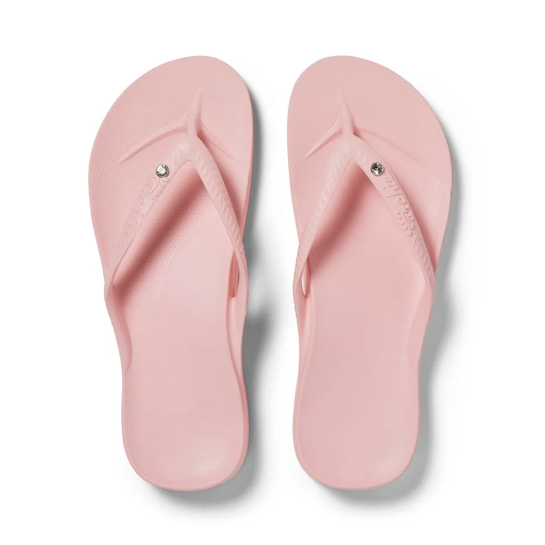 Arch Support Flip Flops - Classic - Crystal Pink