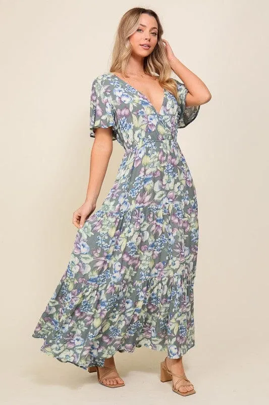 ARYA FLORAL MAXI DRESS