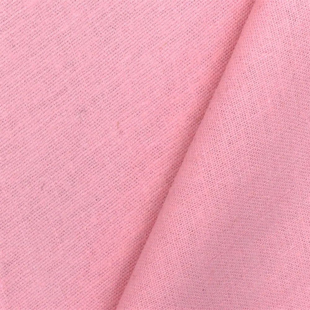 Baby Pink Solid Stretch Linen Shirting Woven Fabric