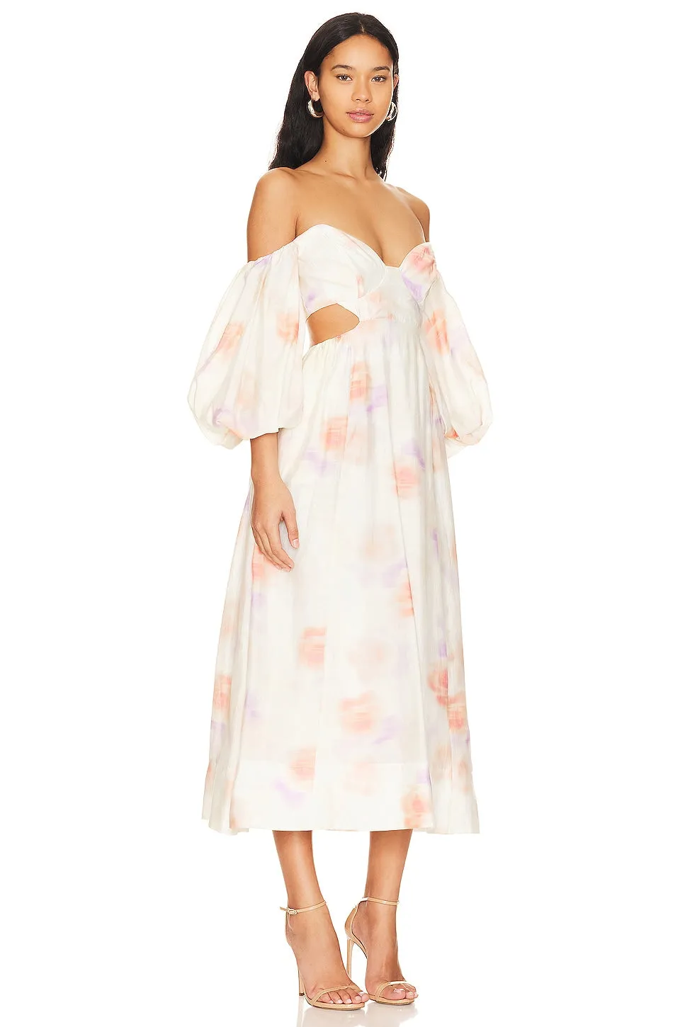 Bardot Lucia midi dress in Painterly Floral