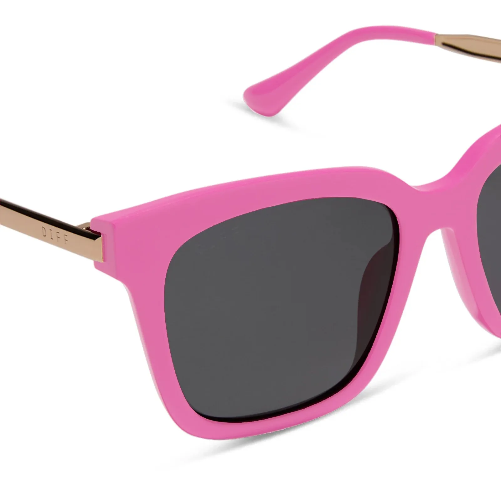 BELLA - BRIGHT PINK   GREY SUNGLASSES