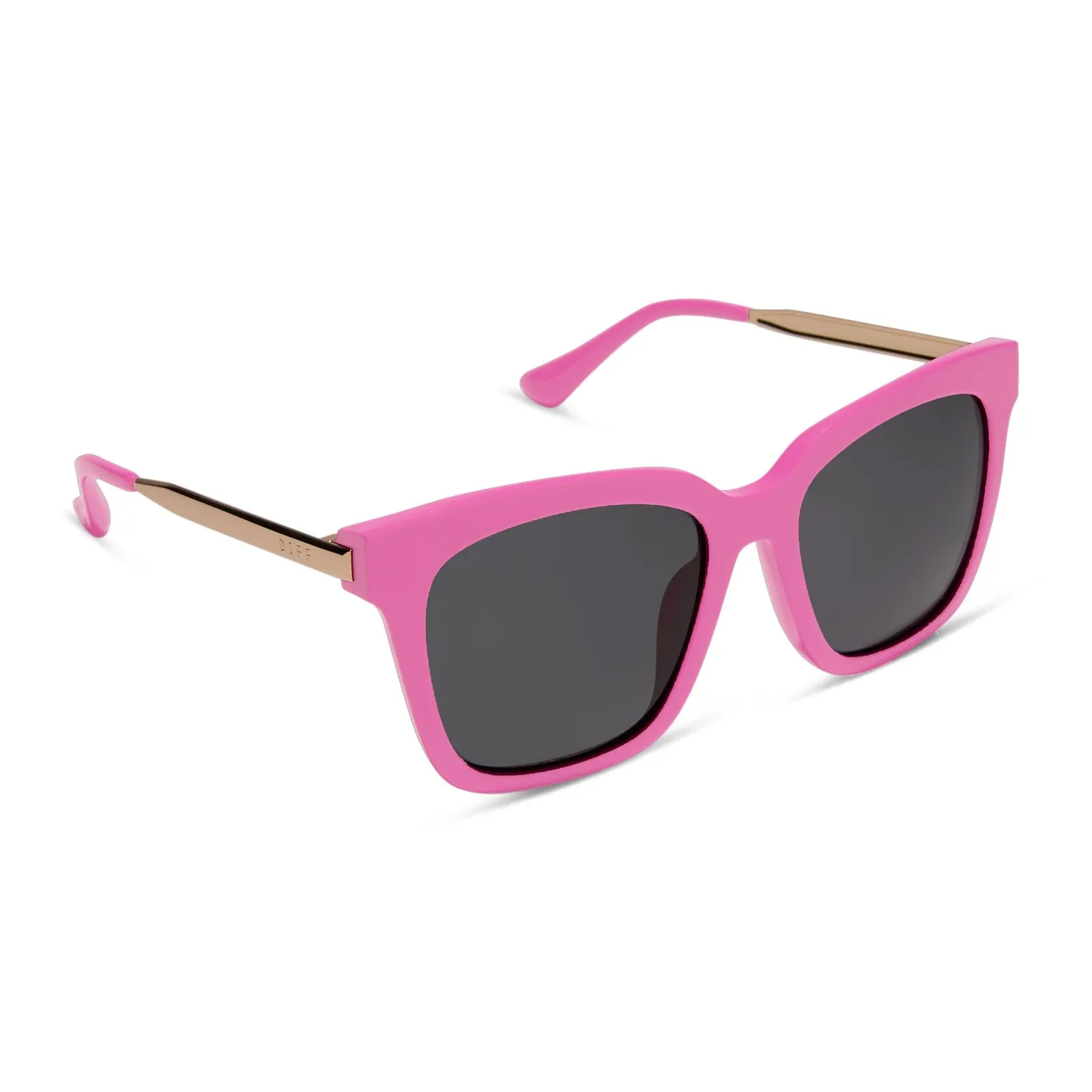 BELLA - BRIGHT PINK   GREY SUNGLASSES