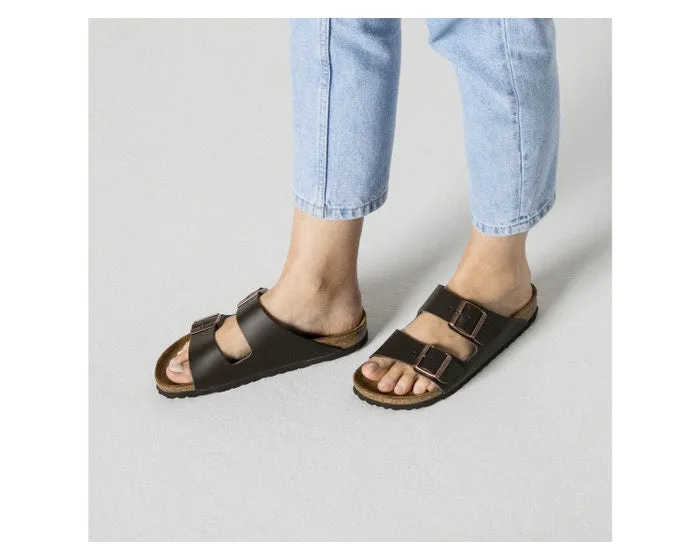 Birkenstock Arizona Smooth Leather-Dark Brown