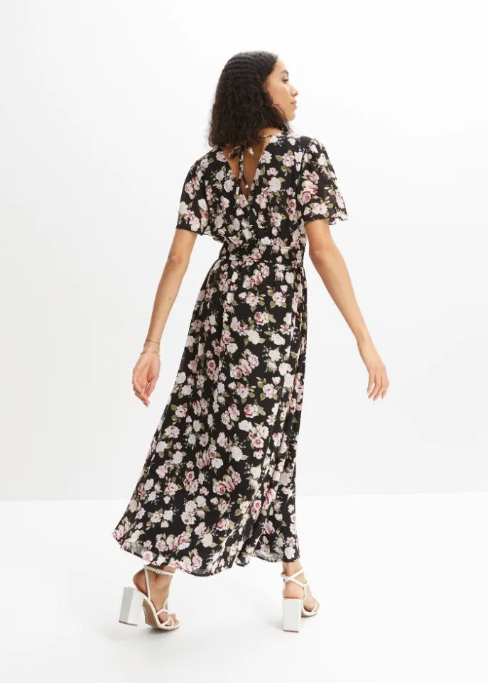 Bodyflirt Floral Maxi Dress, Black