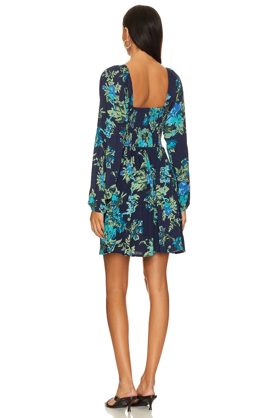 FAITHFULL THE BRAND Amias mini dress, Escala Floral & Navy