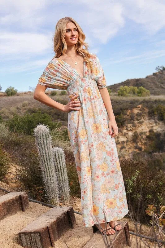 floral print brunch spring summer maxi sundress