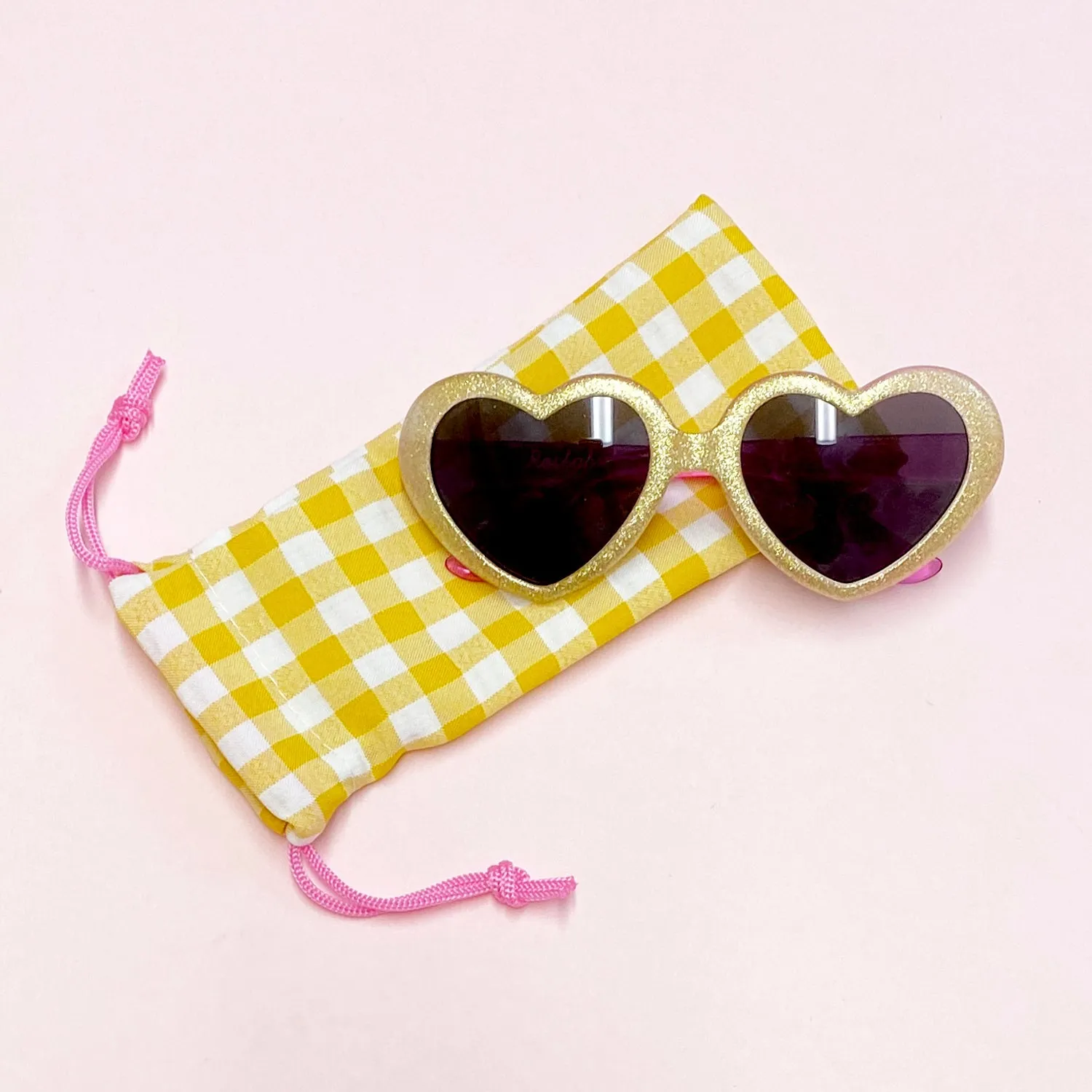 Glitter Heart Kids Sunglasses