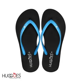 Huggoes by Aerothotic - Ebony Women Flip Flops Slippers - Original Thailand Imported - (BK1)