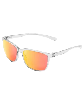 Komo Sunglasses in Matte Cry Clear & Orange Oil