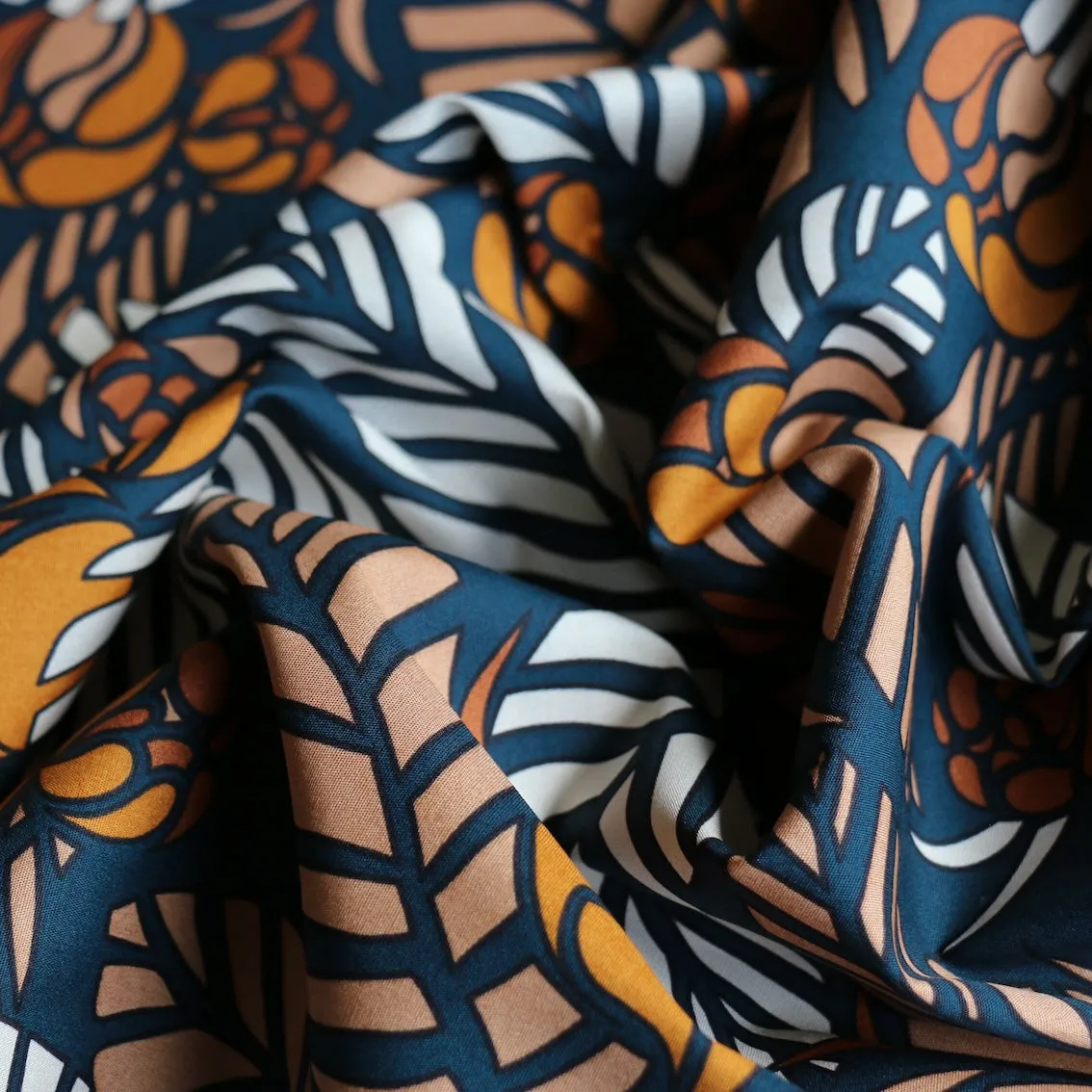 Last Chance of Bronze Palms Poplin