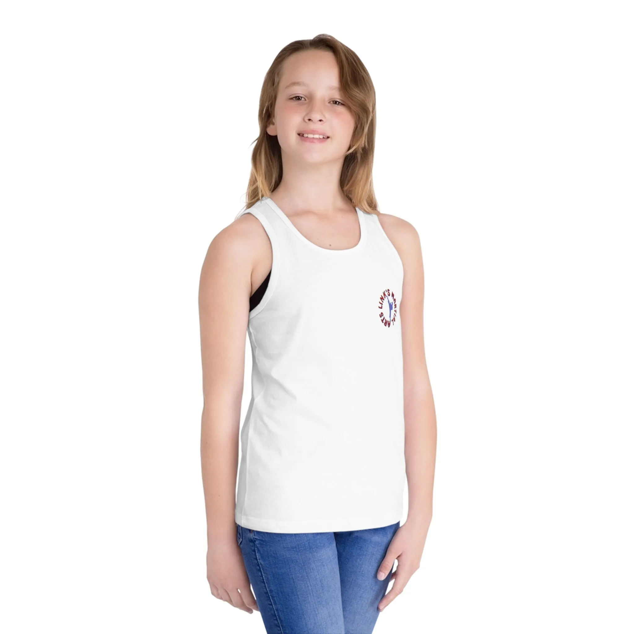 Link's Martial Arts Kid's Jersey Logo Tank Top