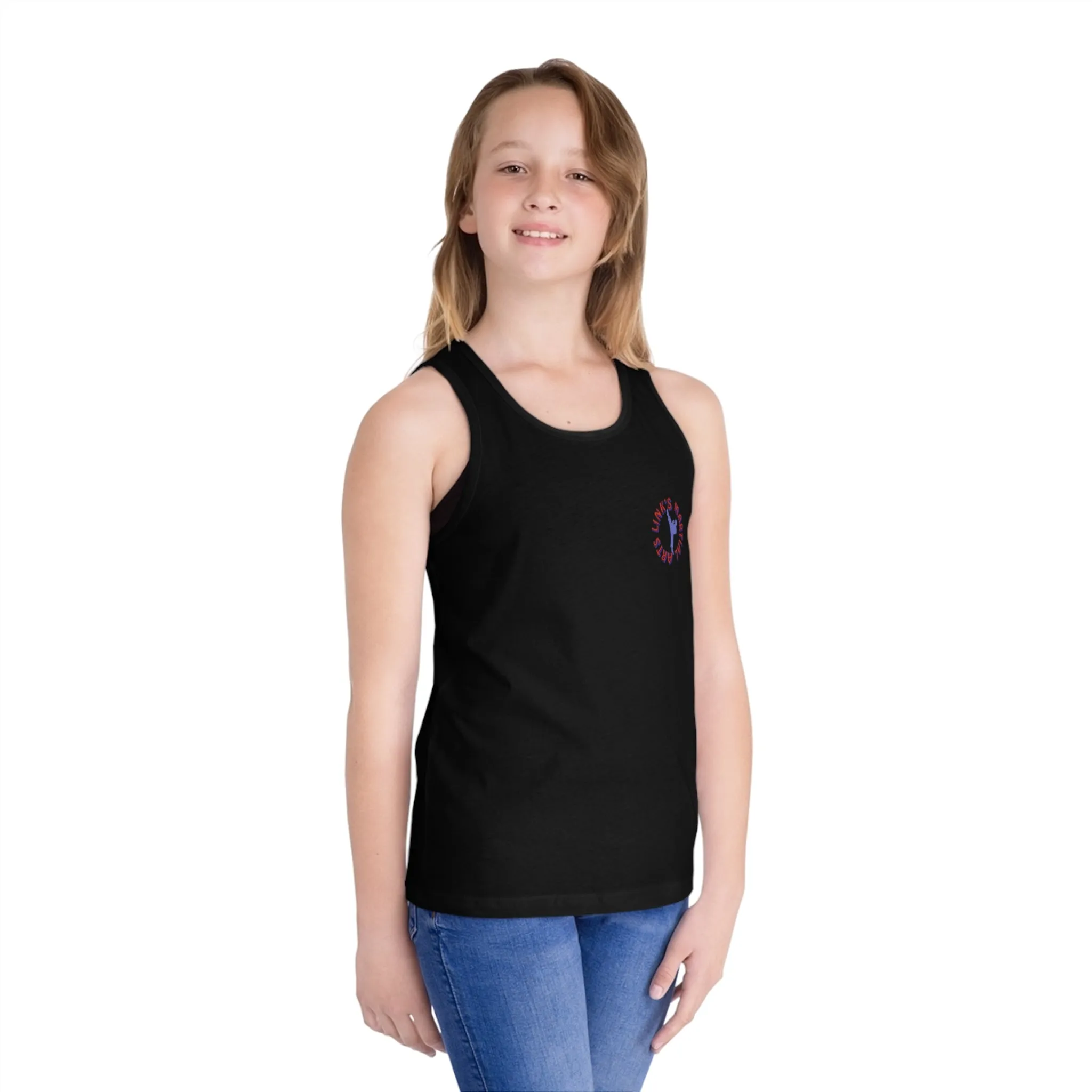 Link's Martial Arts Kid's Jersey Logo Tank Top