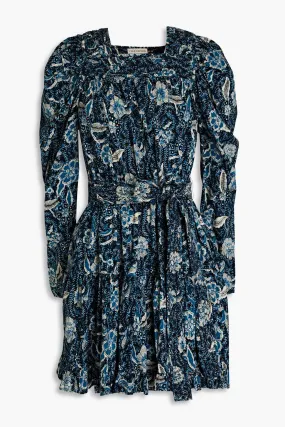 Nailah floral mini dress ULLA JOHNSON, navi