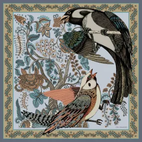 Orla Ermanno Songbird Tapestry Silver Blue OE360-3 90cm