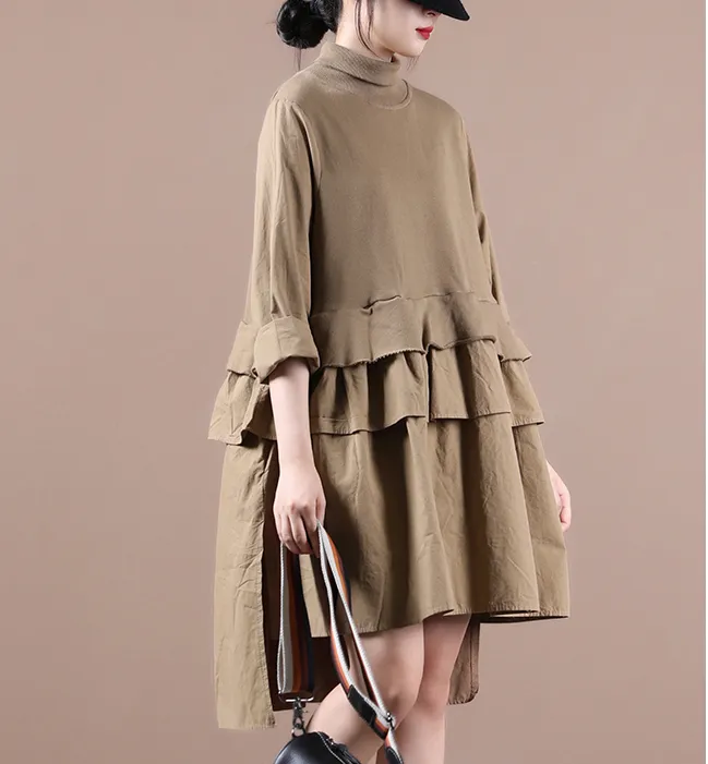 Patchwork  Autumn Women Dresses Casual Cotton Women Dresses WG97215