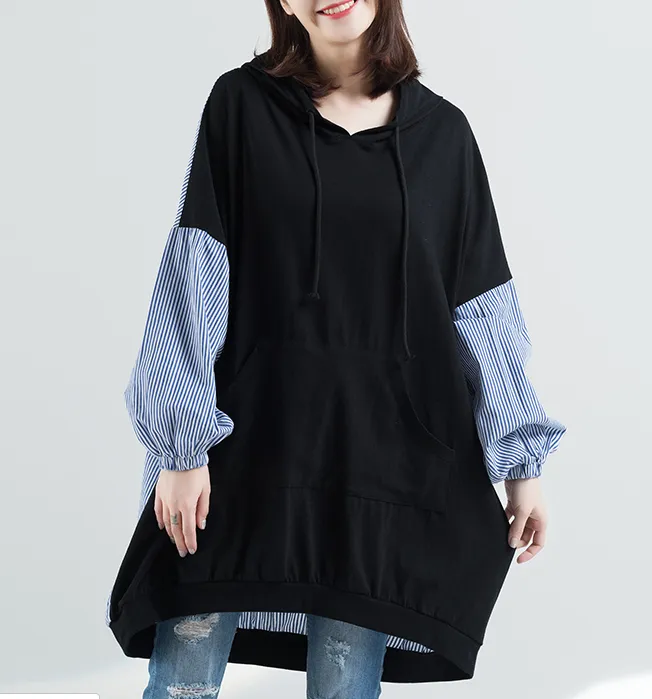 Patchwork Dresses Loose Spring Autumn Dresses Casual Women Dresses ZRL97213