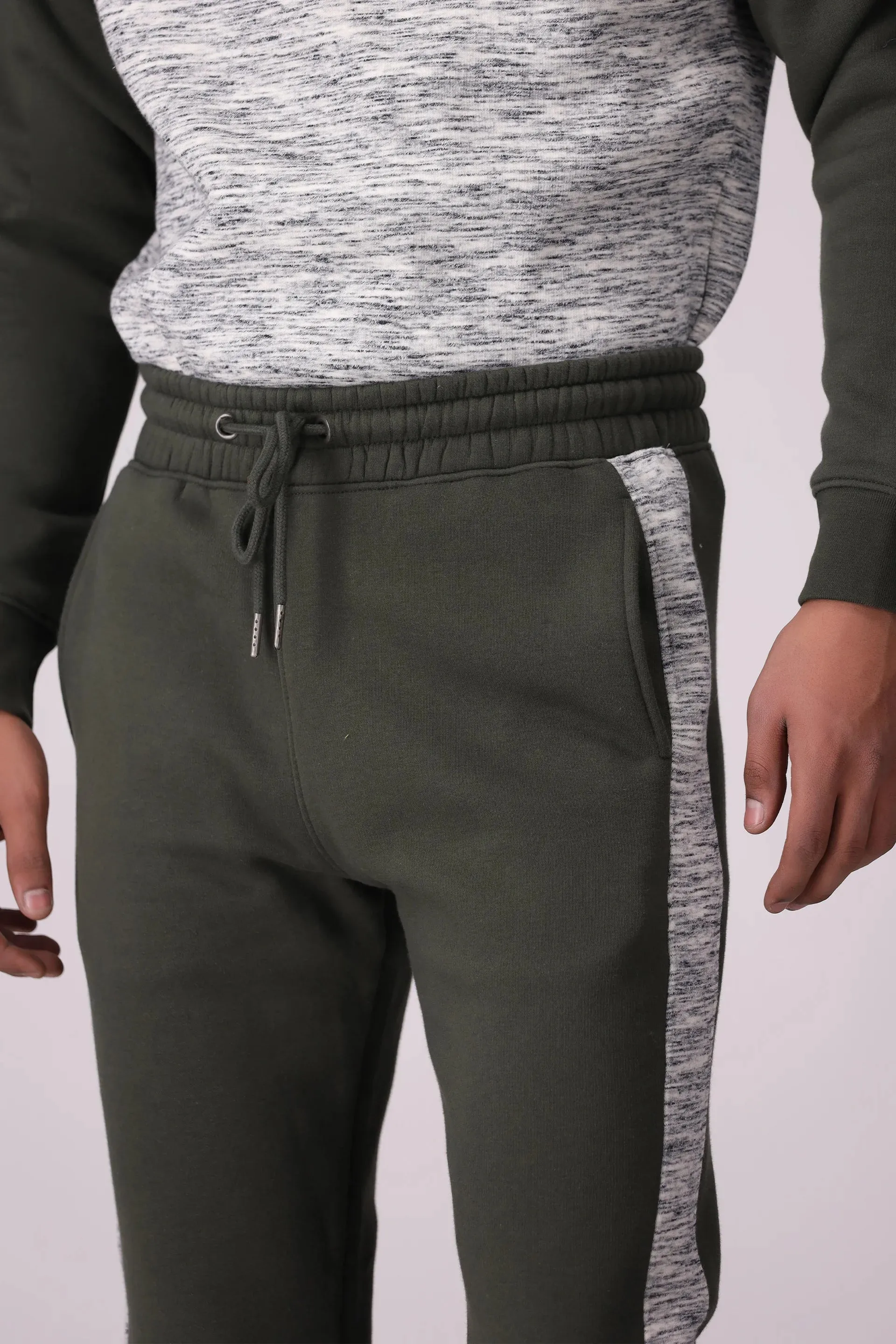 Side Striped Knitted Jogger Pants