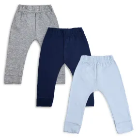 Ultimate Comfort Jogger Pants for Babies, Blue (Set of 3)