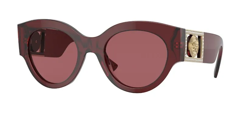 Versace Bright Medusa Crystal Sunglasses Red