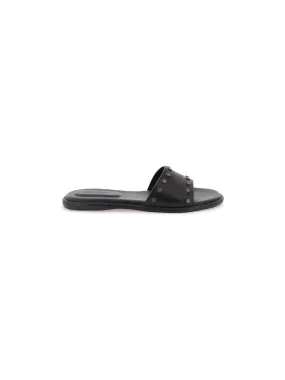 Vikee Leather Slides