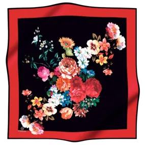 Vissona Bouquet of Blooms Black VS17632-3 90cm