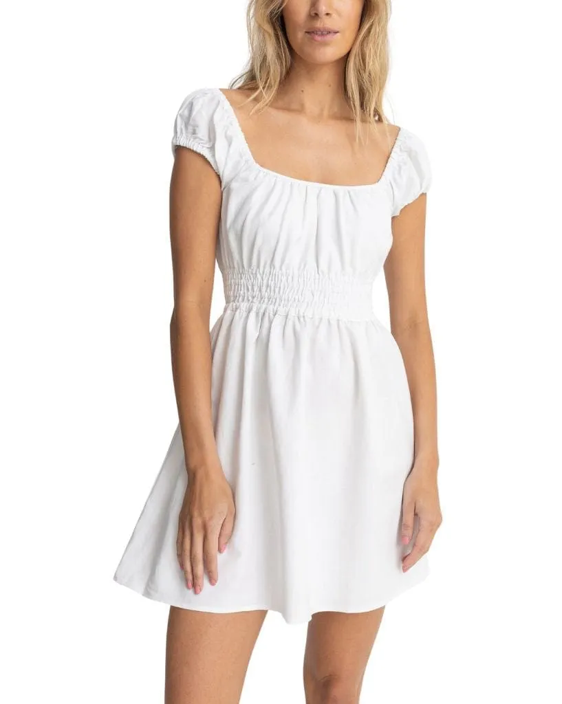 Washed Out Cap Sleeve Mini Dress