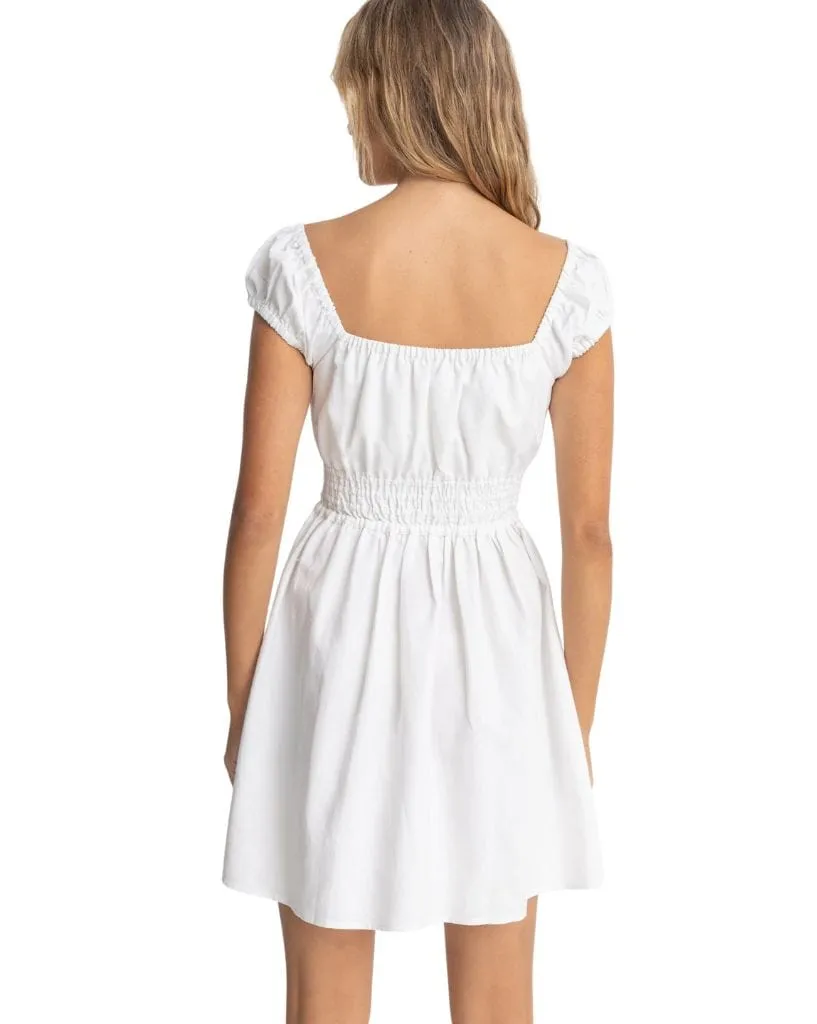 Washed Out Cap Sleeve Mini Dress