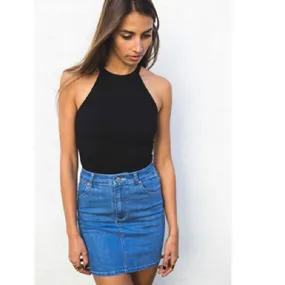 Women's Summer Casual Solid Crop Top