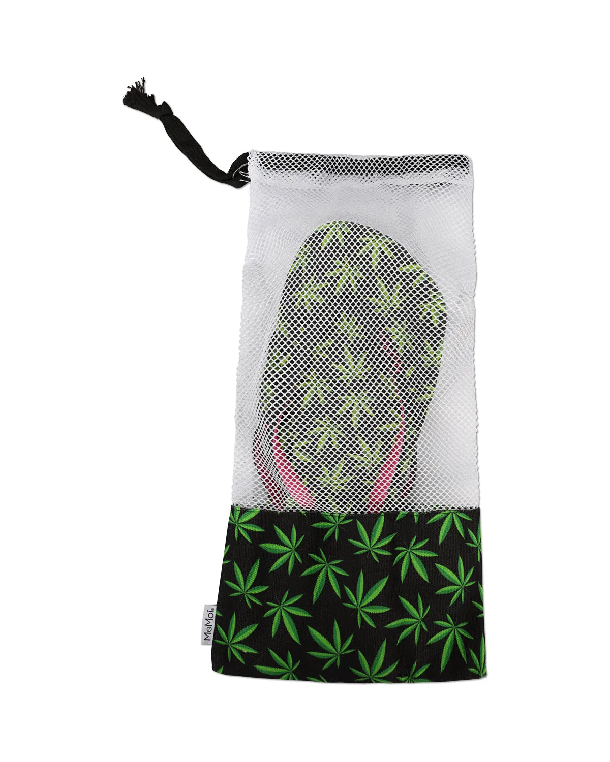 Women's Weed Flip Flops & Mesh Bag Set